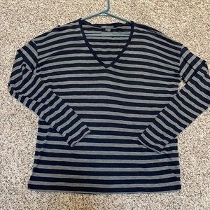 Vince oversized striped long sleeve shirt- like new!